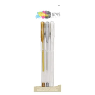 Metallic Gel Pen Trio by Artiste