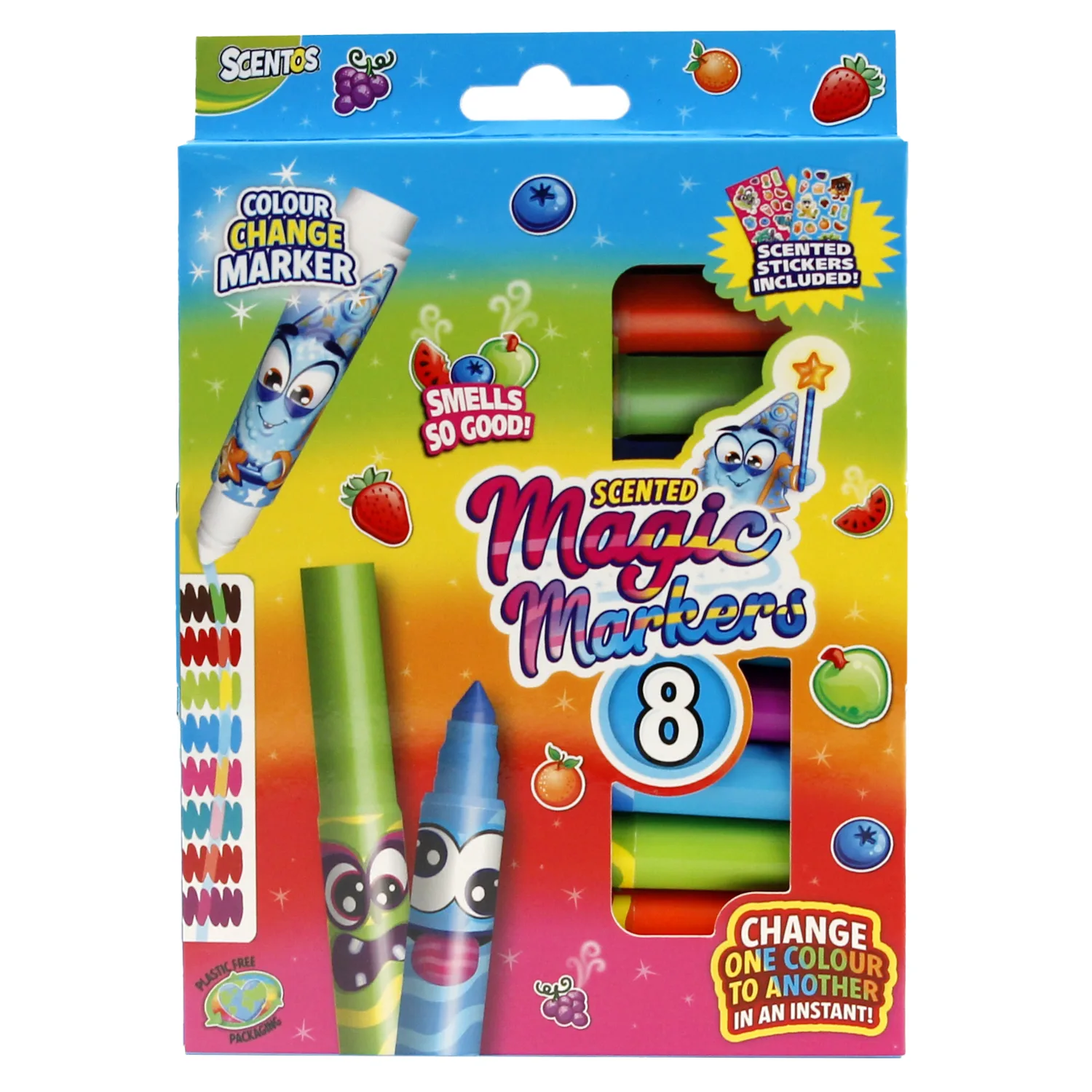 8 Scented Magic Markers by Scentos
