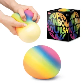 Scrunchems Super Rainbow Squish Ball by Tobar Box and contents
